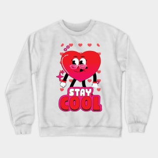 heart with word Crewneck Sweatshirt